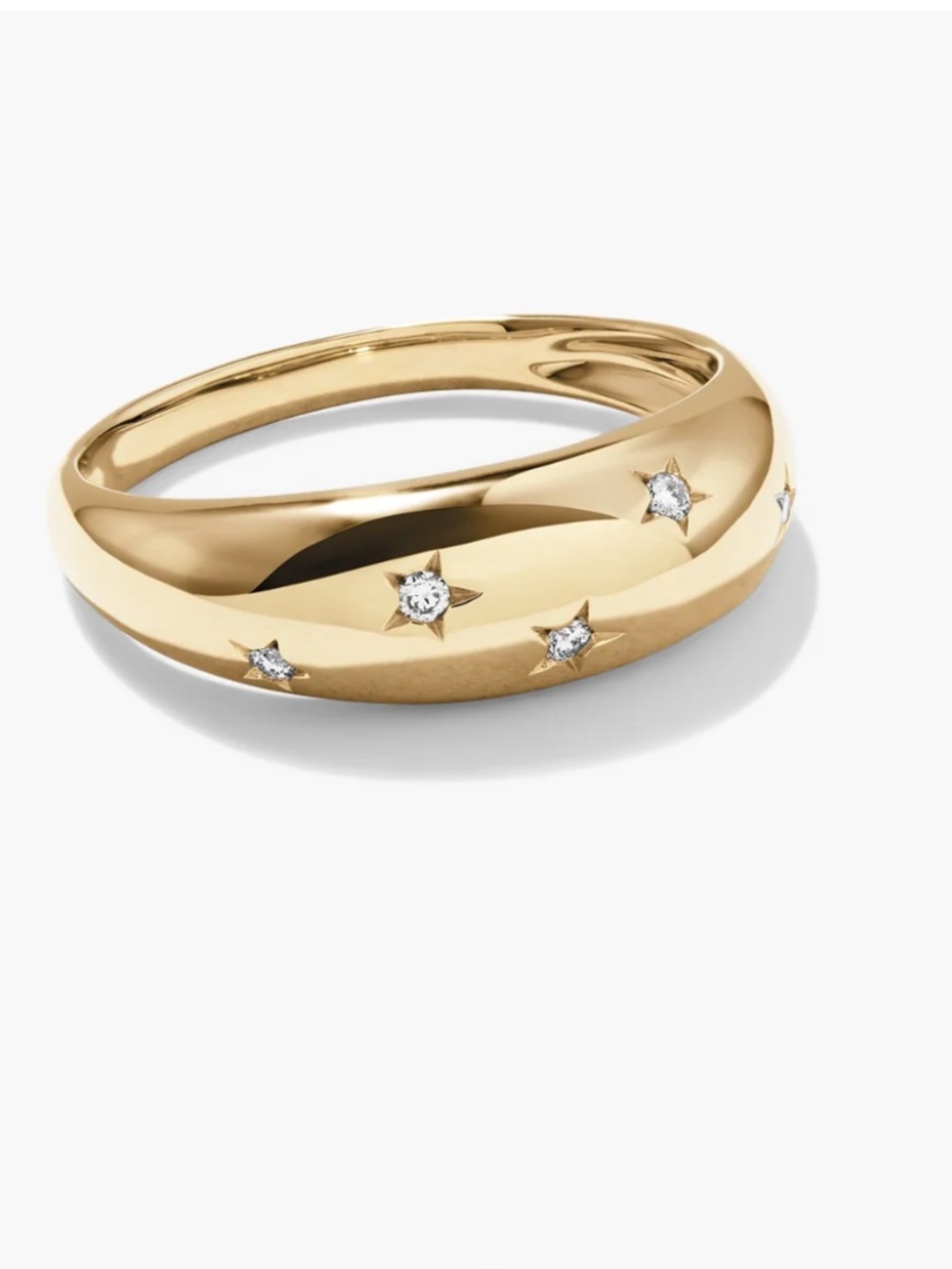 Mejuri | Ring | Mejuri Celestial Dome Ring | 14K and Natural Diamonds - Picture 6 of 10